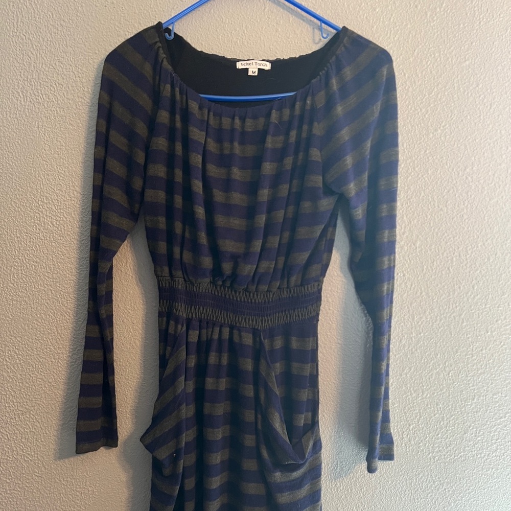 Striped dress with pockets